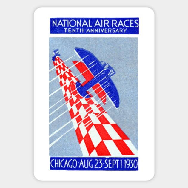 1930 National Air Races in Chicago Sticker by historicimage